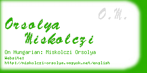 orsolya miskolczi business card